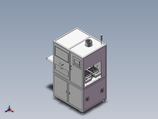 激光分板机 3D模型正等轴测缩略图