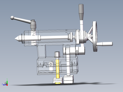 车床尾架结构设计及仿真