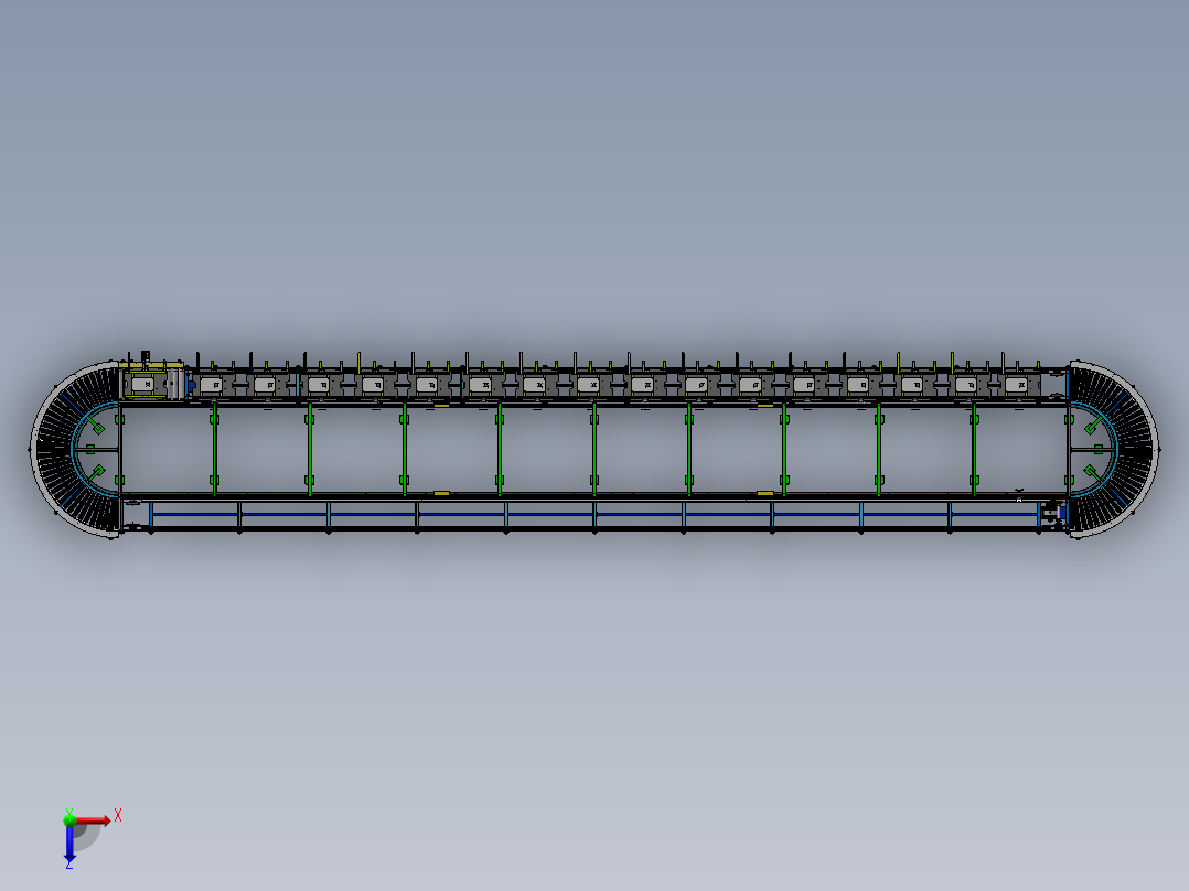 抽真空环形工装板线sw18可编辑俯视图