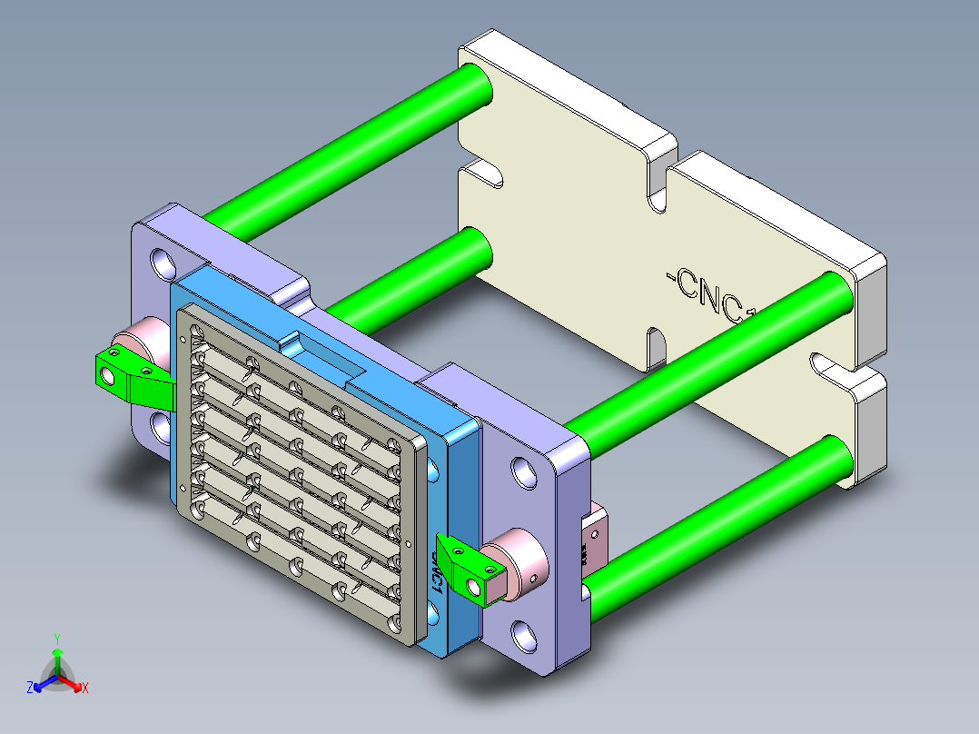 台灯盖外壳铣内腔治具