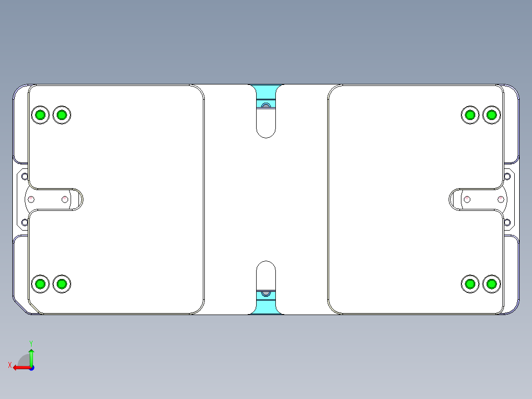 台灯盖外壳铣内腔治具后视图