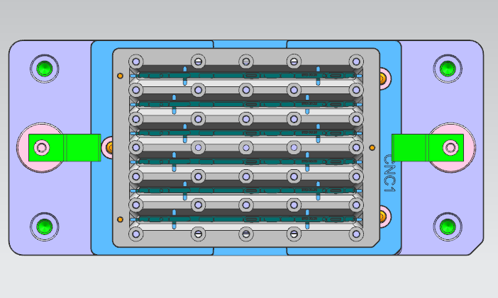 台灯盖外壳铣内腔治具