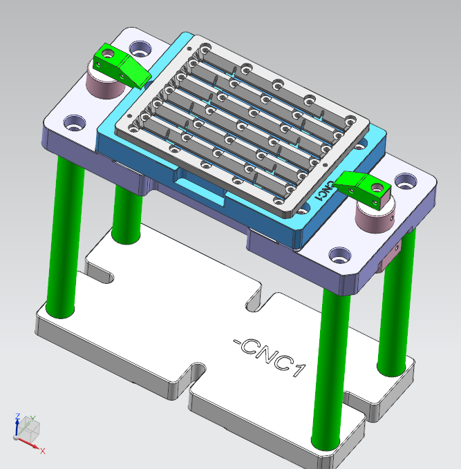 台灯盖外壳铣内腔治具
