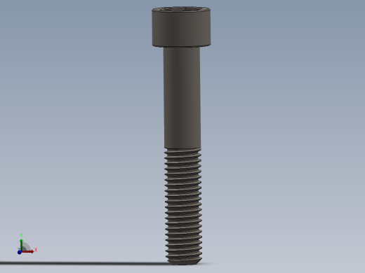 Screw_DIN_912_M10x60_A2.SLDPRT公制内六角螺钉
