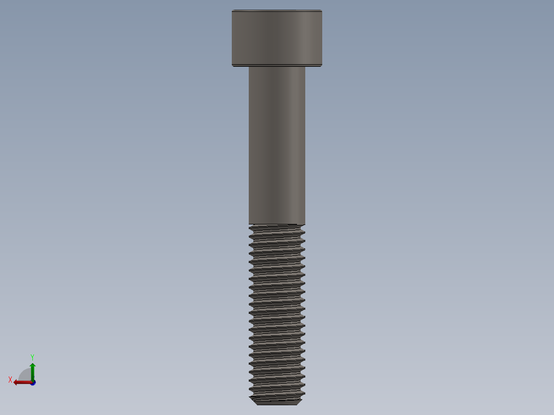 Screw_DIN_912_M10x60_A2.SLDPRT公制内六角螺钉后视图