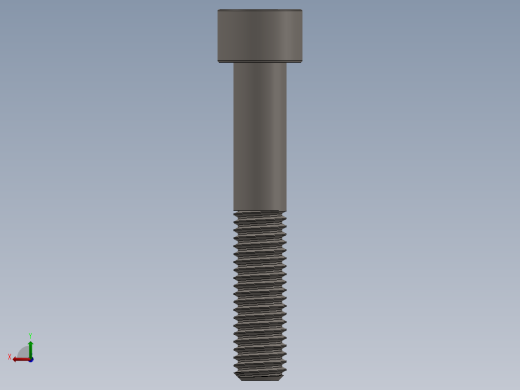 Screw_DIN_912_M10x60_A2.SLDPRT公制内六角螺钉后视缩略图