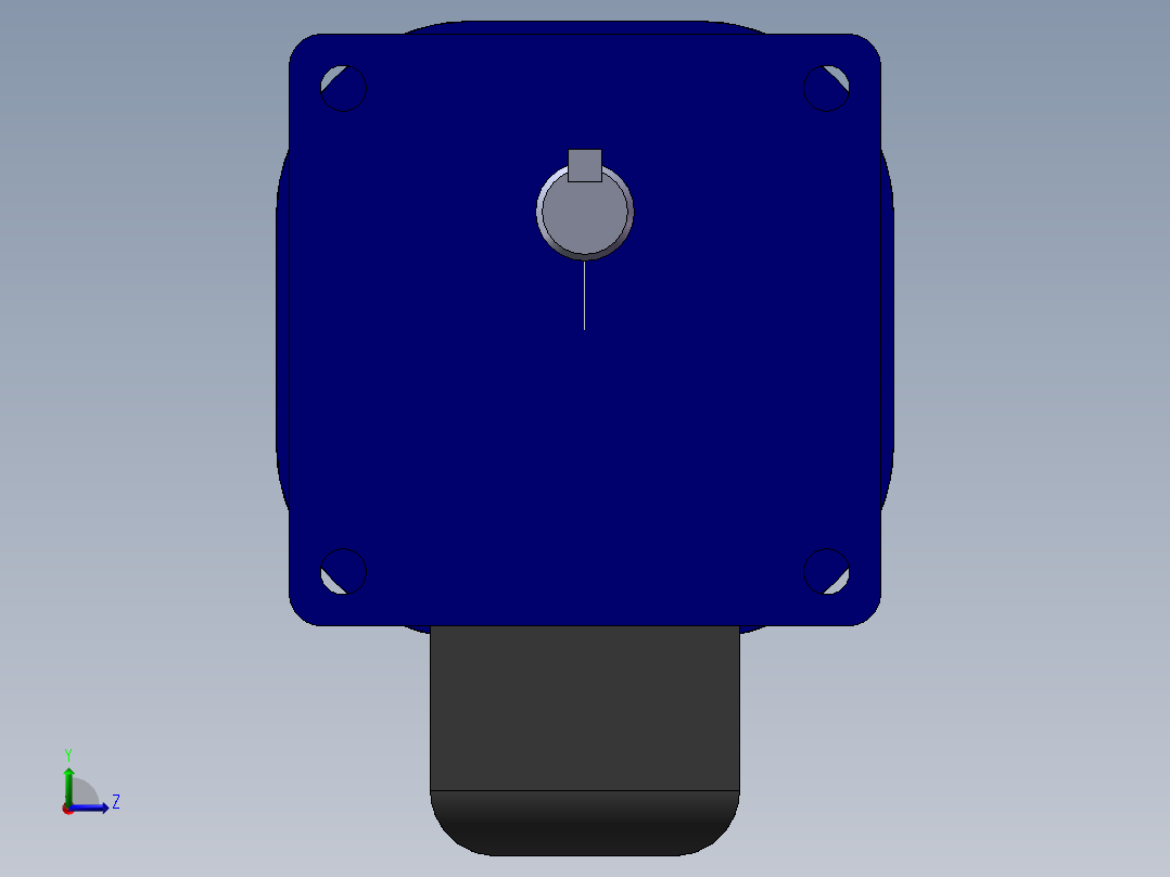 精研调速电机(120W)01左视图