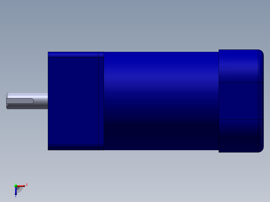精研调速电机(120W)01俯视图