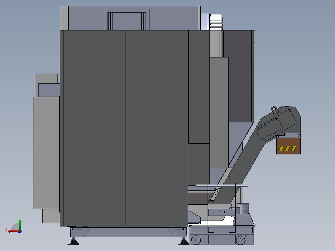 铣床、5轴CNC铣床后视图