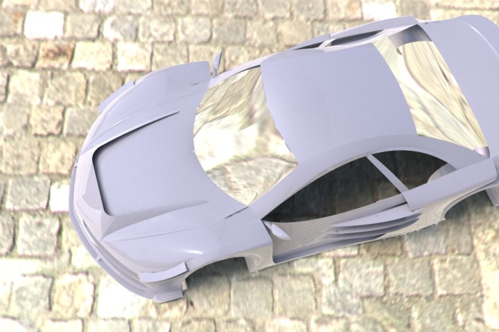 A3004223-跟踪超级跑车车身