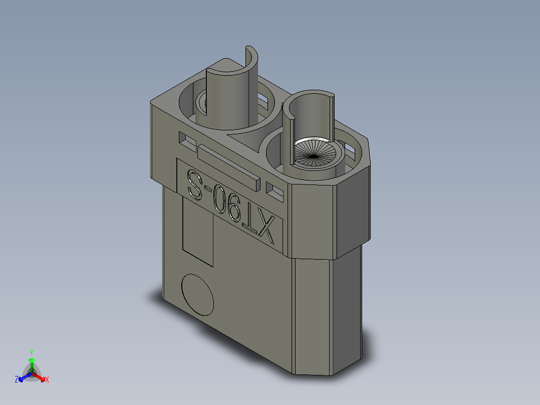 接插件(163)正等轴测图