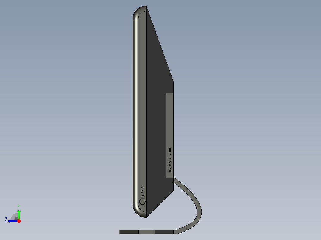 B3004375-电视右视图