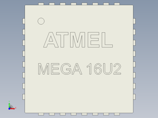 爱特梅尔 MEGA 16U2前视缩略图