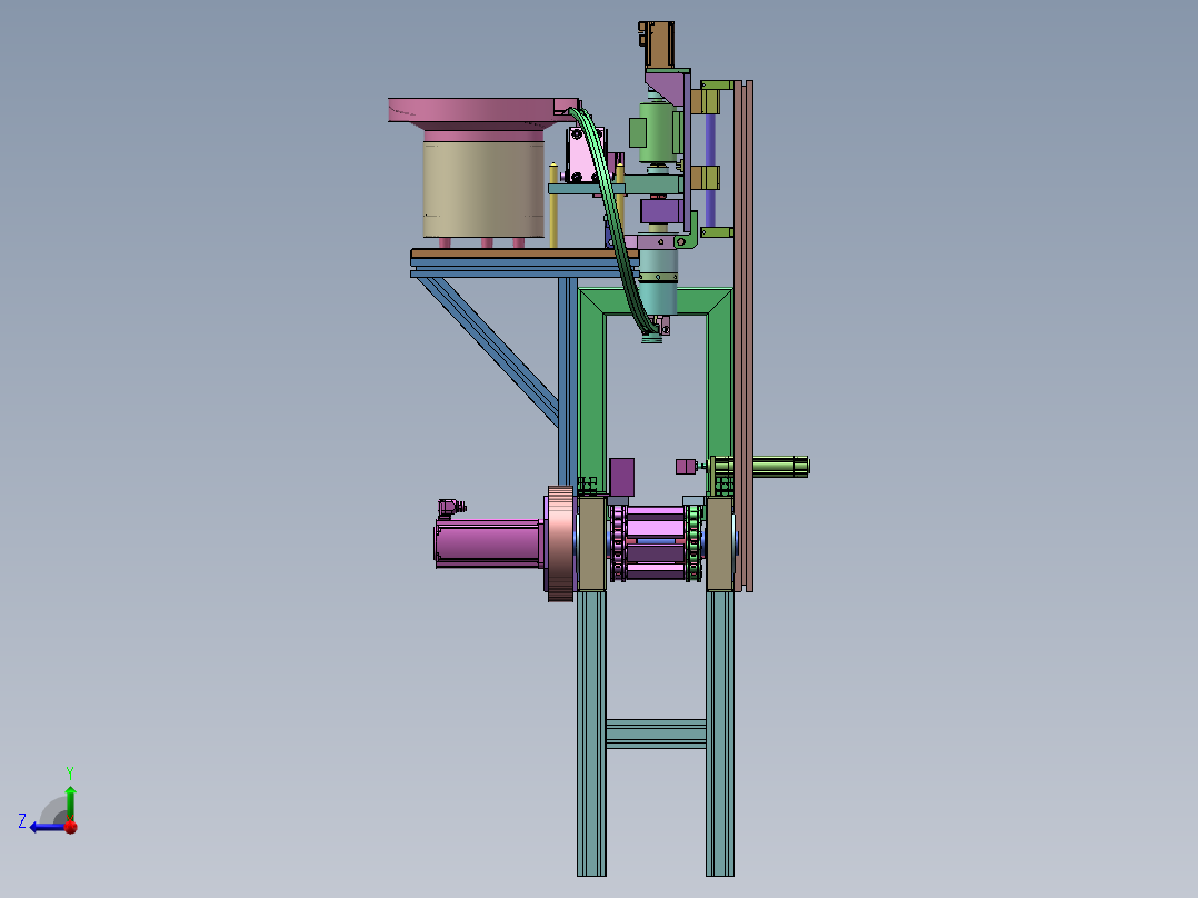 自动扭瓶盖机  sw20右视图