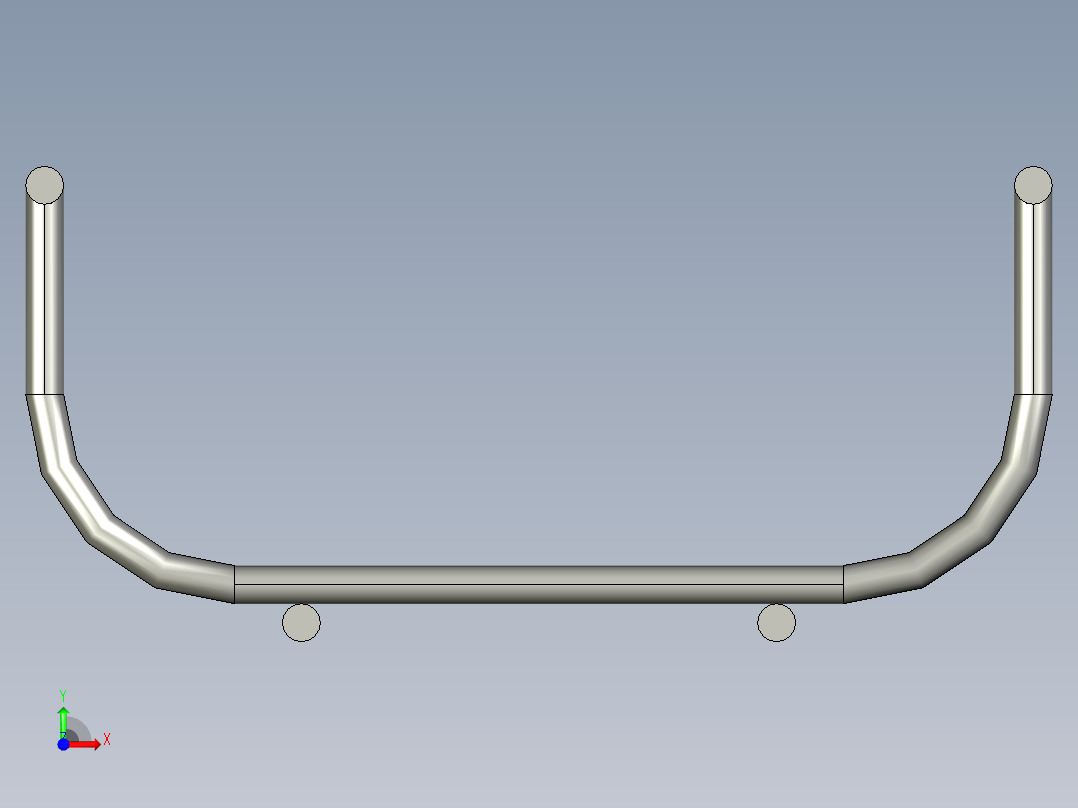 电缆桥架 100х50mm, Ø4前视图