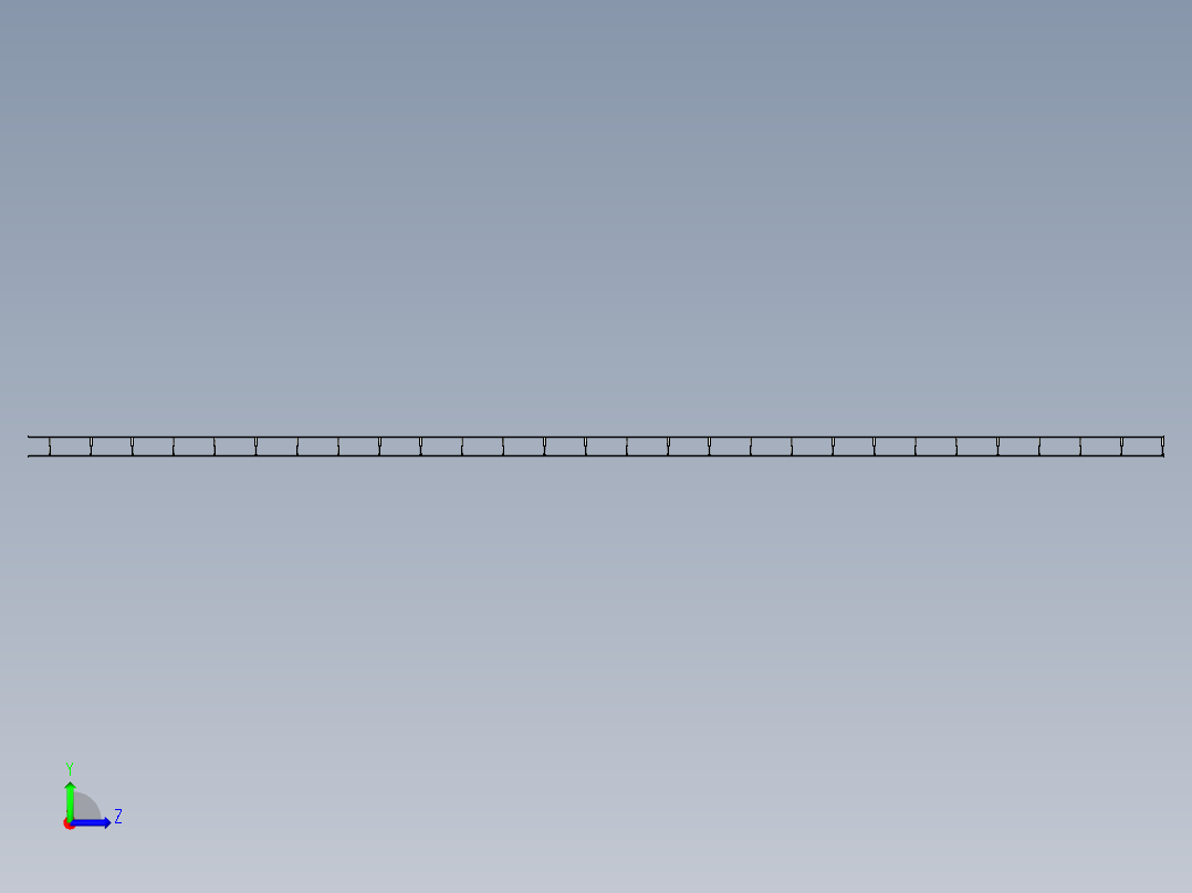 电缆桥架 100х50mm, Ø4左视图
