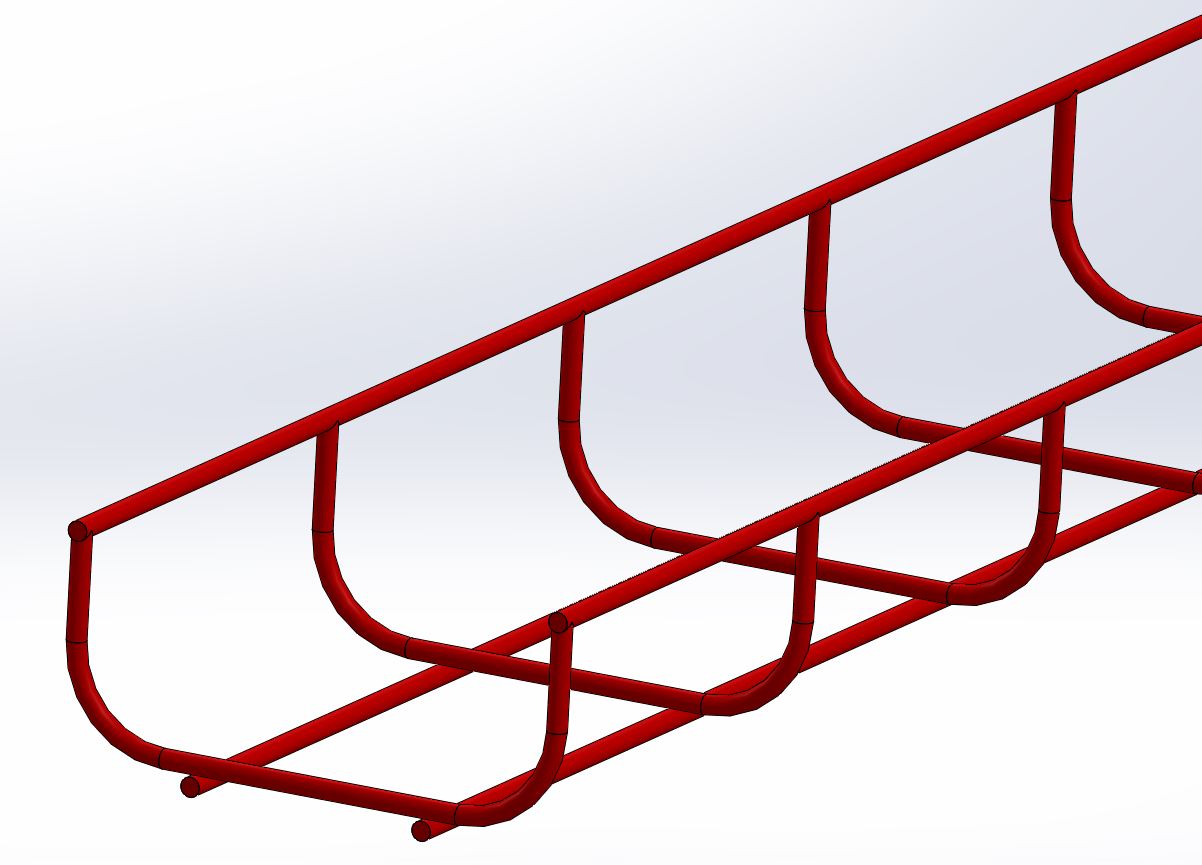电缆桥架 100х50mm, Ø4
