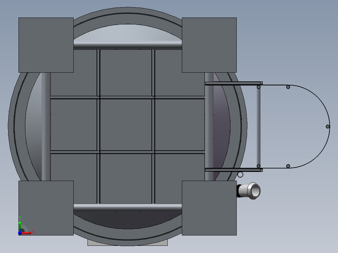 30方料仓  sw20 +工程图+bom前视图