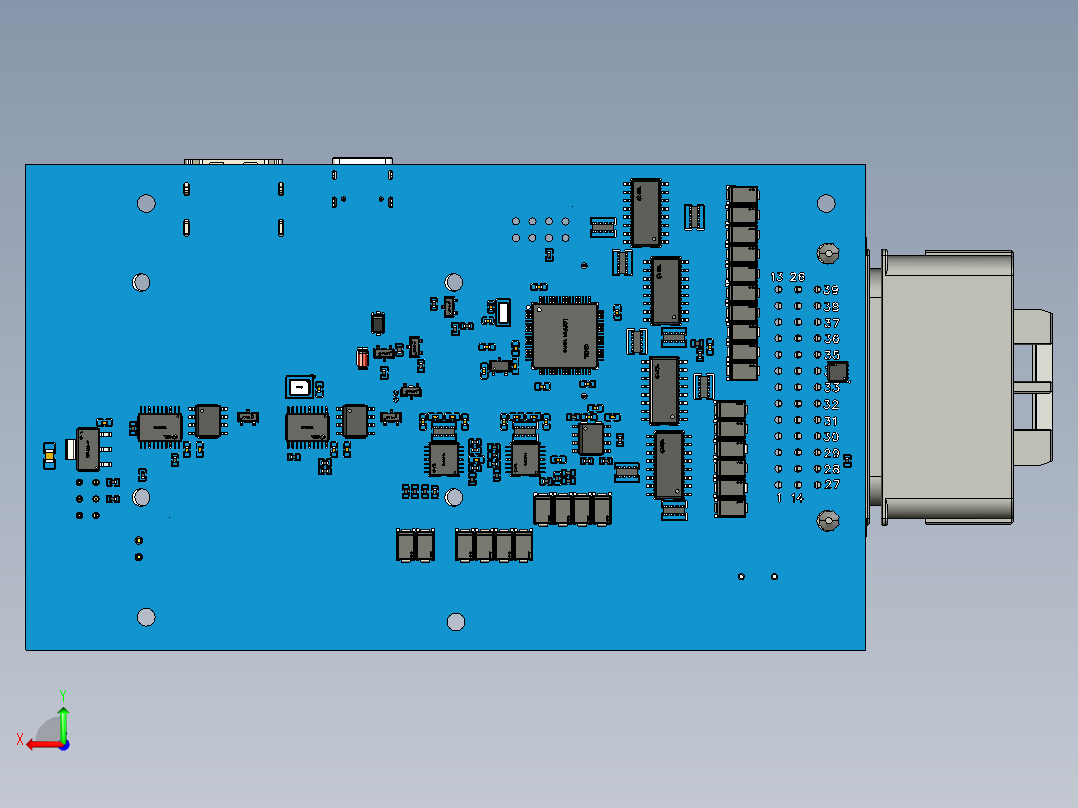 基于 CM 的仪表板控制器后视图