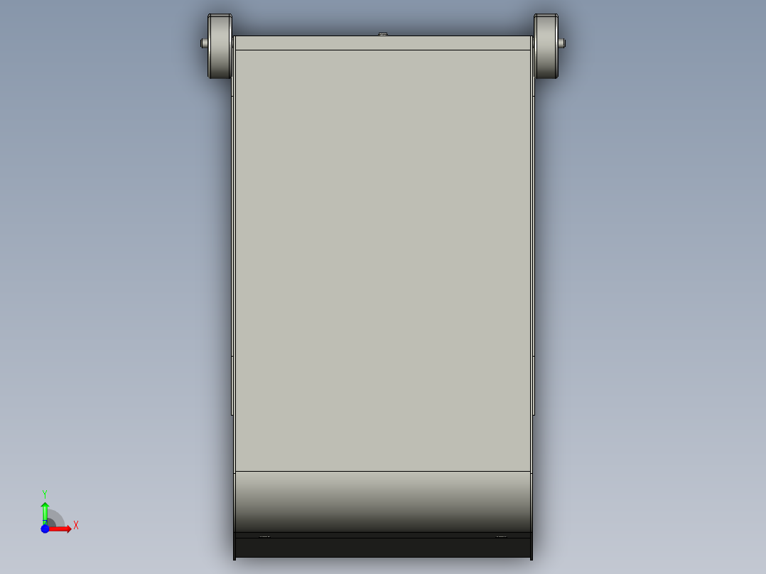 夹刀开合旋转机构前视图