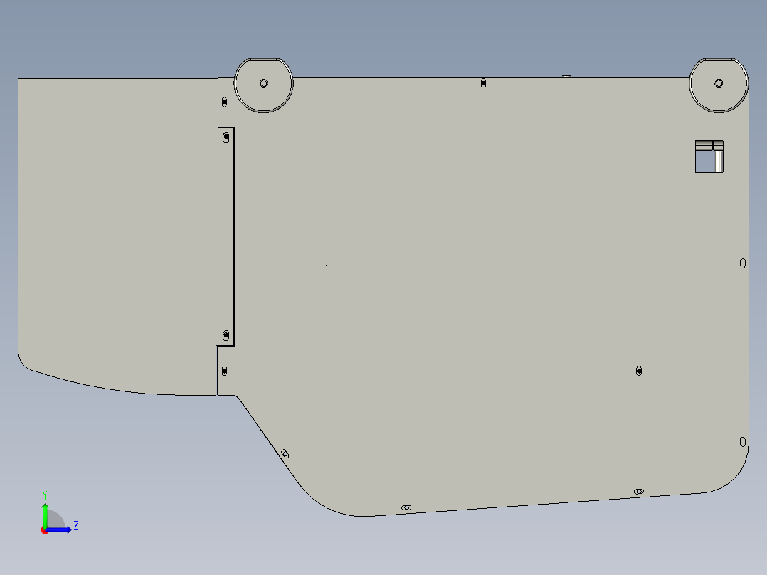 夹刀开合旋转机构左视图