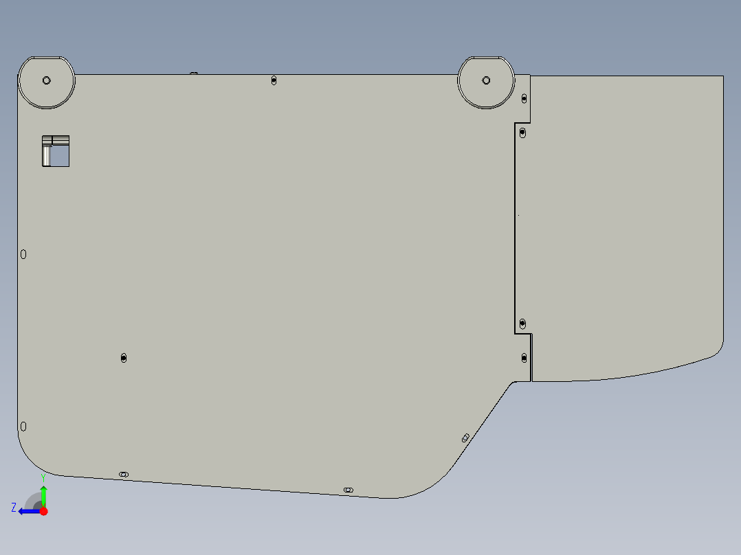 夹刀开合旋转机构右视图