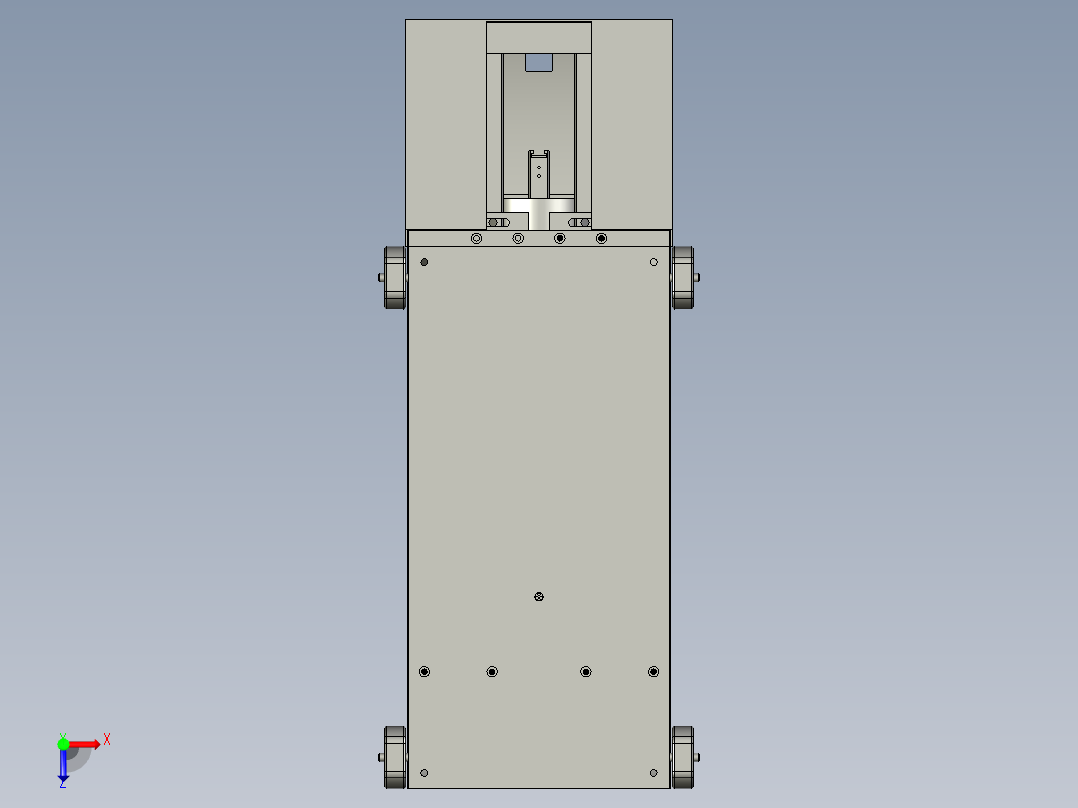 夹刀开合旋转机构俯视图