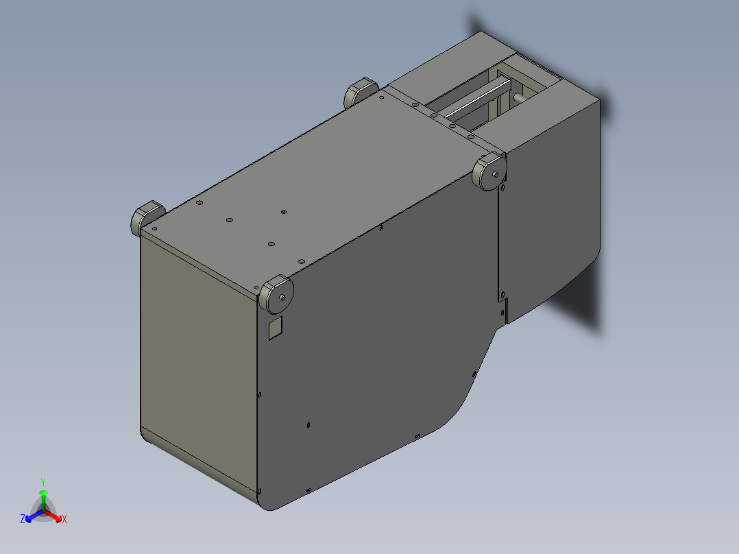 夹刀开合旋转机构正等轴测图