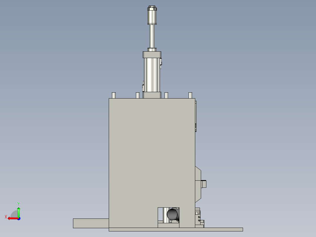 全自动精密裁切机后视图
