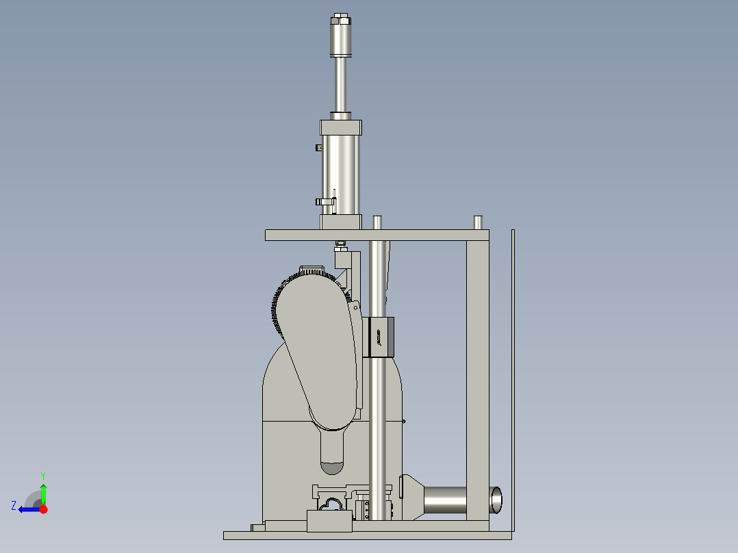 全自动精密裁切机右视图