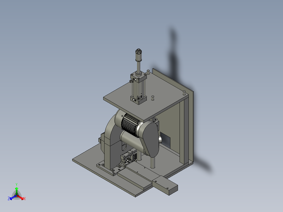 全自动精密裁切机正等轴测图