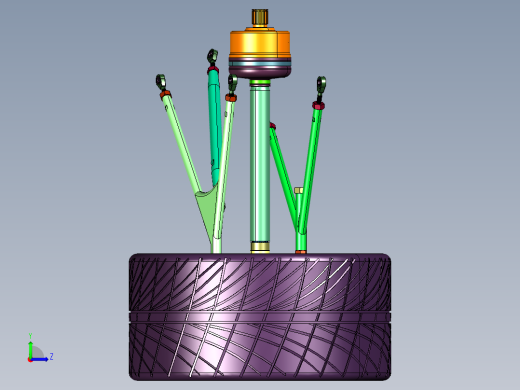 电动赛车轮边系统左视缩略图