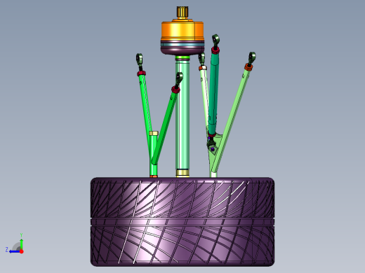 电动赛车轮边系统右视缩略图