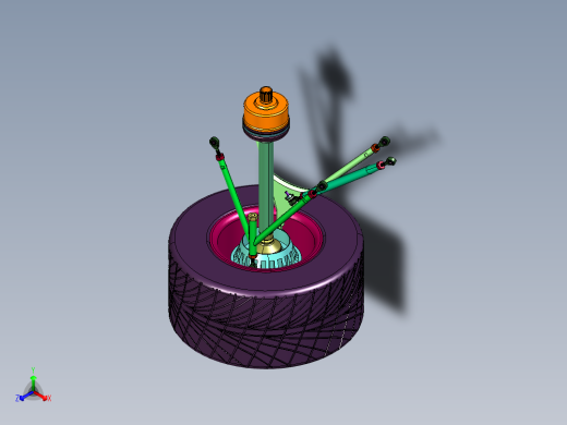 电动赛车轮边系统正等轴测缩略图