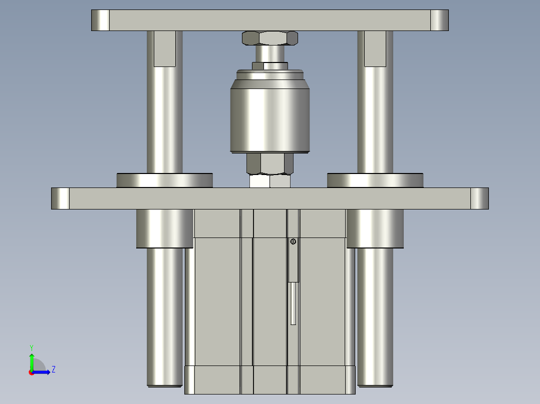四导柱气缸8050V01V02V01V0V11左视图