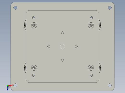 四导柱气缸8050V01V02V01V0V11俯视缩略图