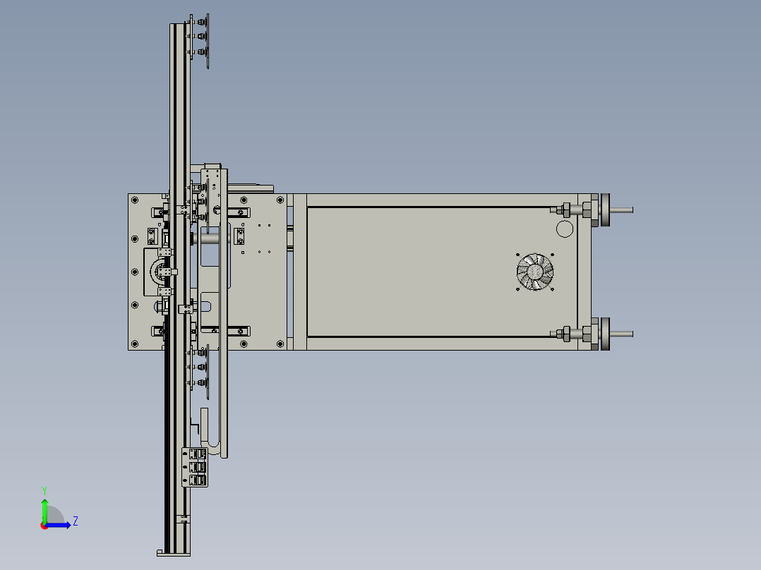 二次元衍架左视图