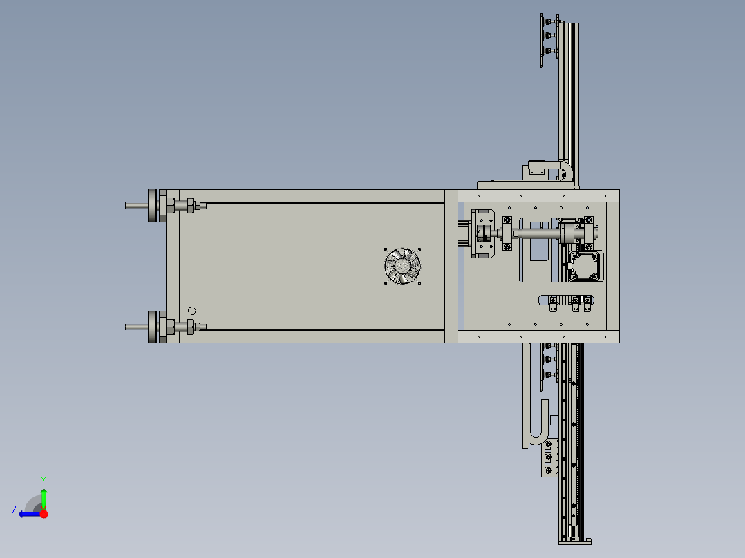 二次元衍架右视图