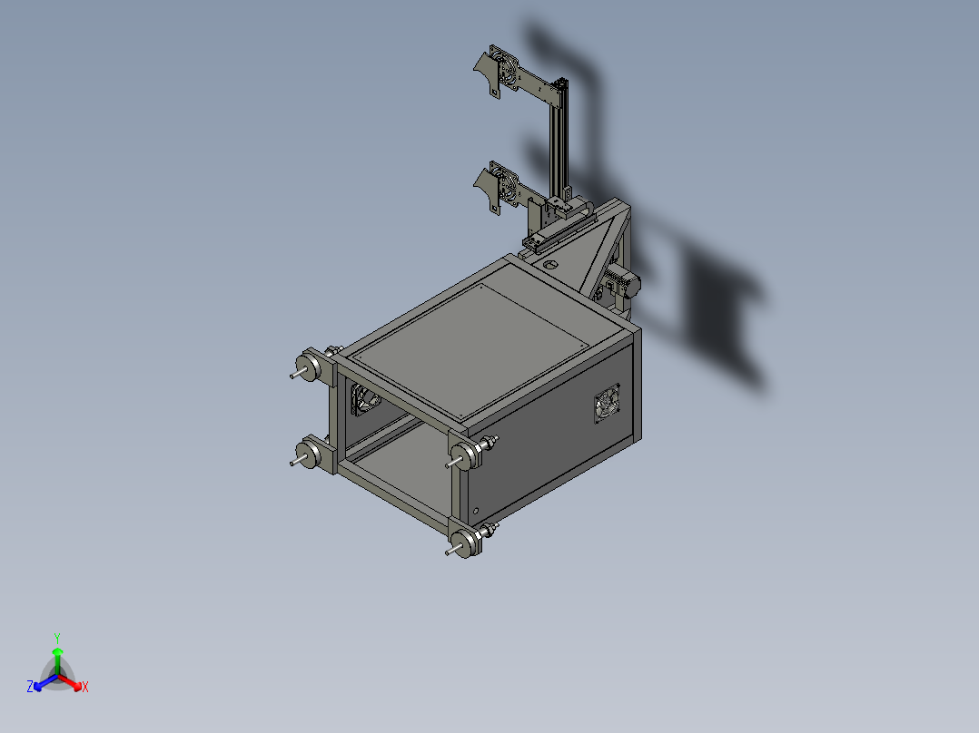 二次元衍架正等轴测图