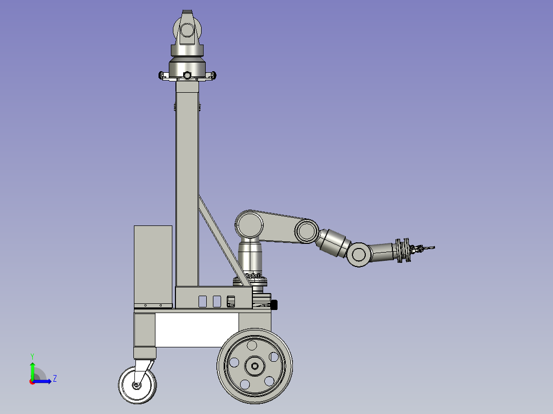 风景园林用树木修剪装置左视图