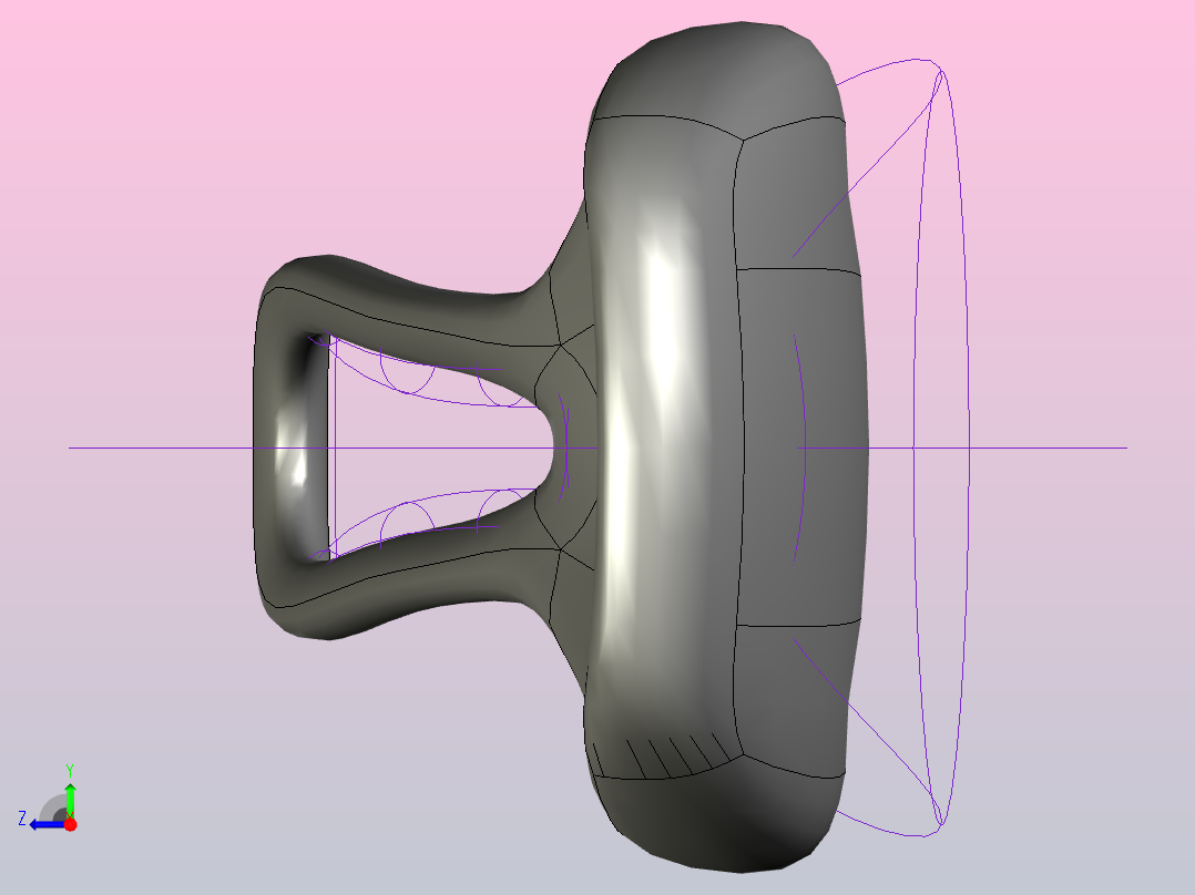 餐具勺子模型右视图