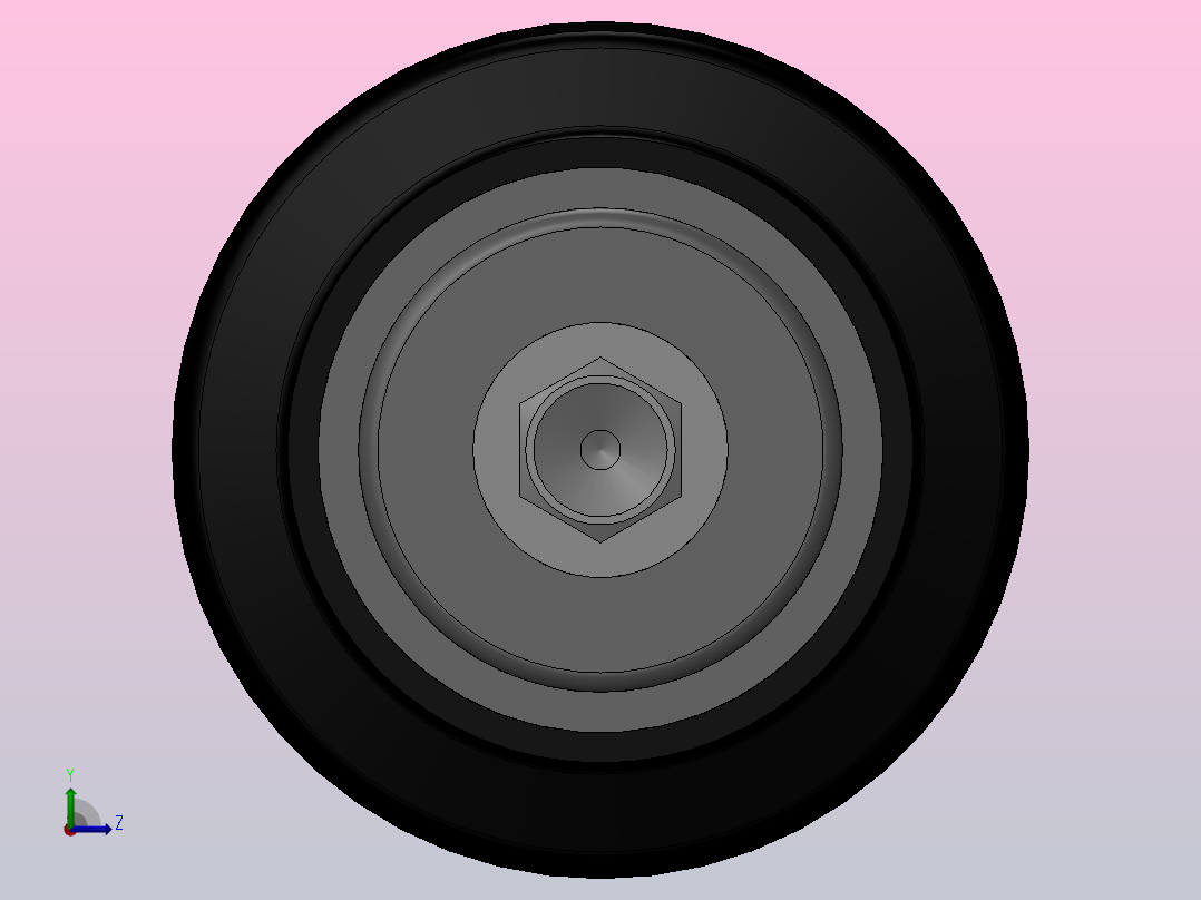 脚轮Colson-6_04208_459_2 MTG1左视图