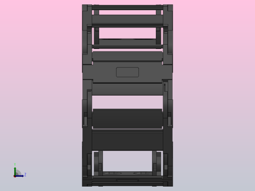 内高25内侧打开型桥式拖链DMD25BT-25-57-R55-30-A1左视缩略图