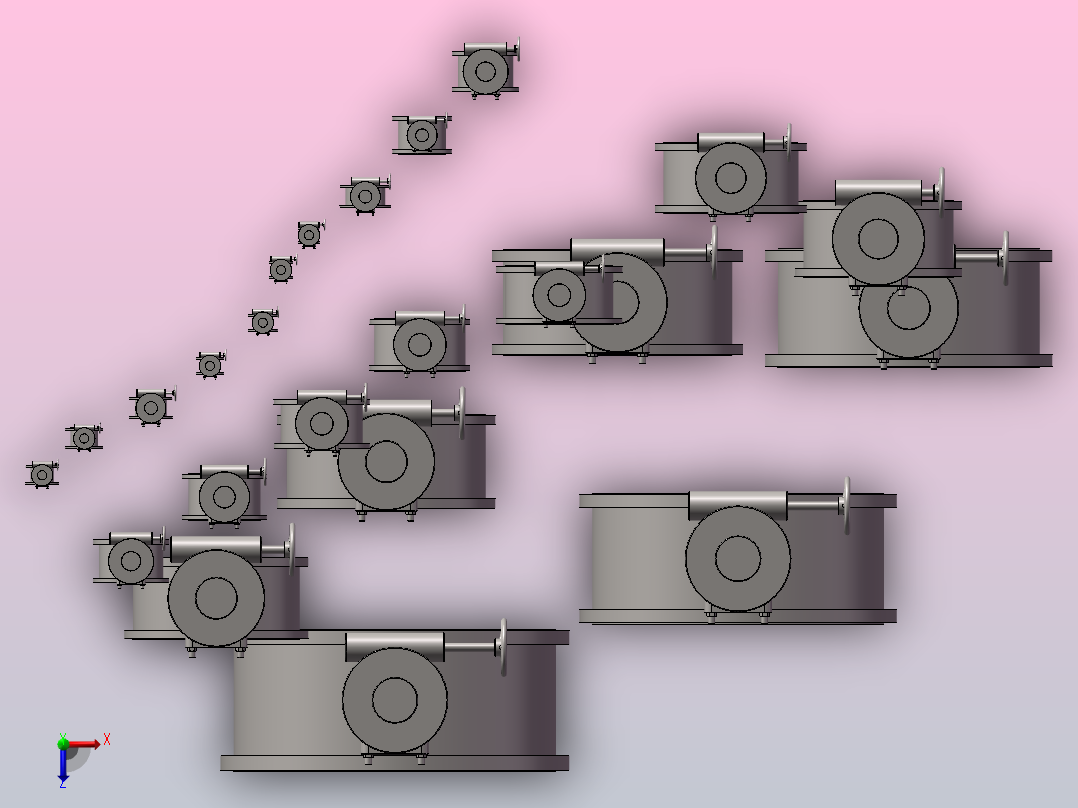 法兰硬密封涡轮蝶阀 23款俯视图