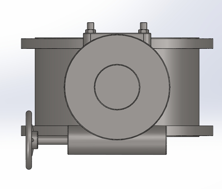 法兰硬密封涡轮蝶阀 23款