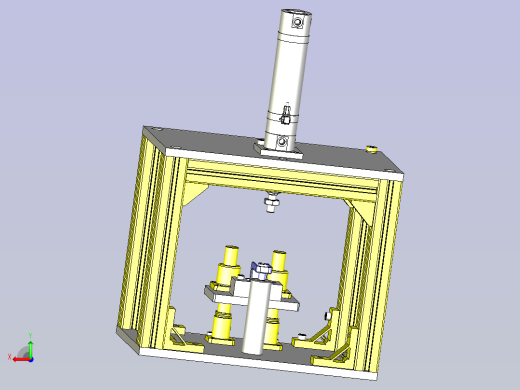 一款螺纹套压入机3D图纸后视缩略图