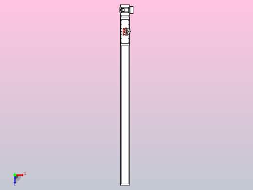 伺服电机集成皮带传动直线执行器TPA-OCB-120-224-L1650-LU-P75-N3俯视缩略图