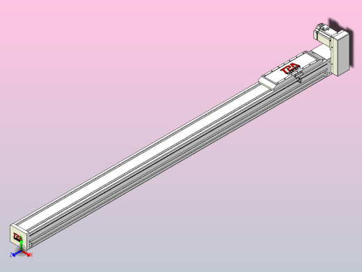 伺服电机集成皮带传动直线执行器TPA-OCB-120-224-L1650-LU-P75-N3正等轴测缩略图