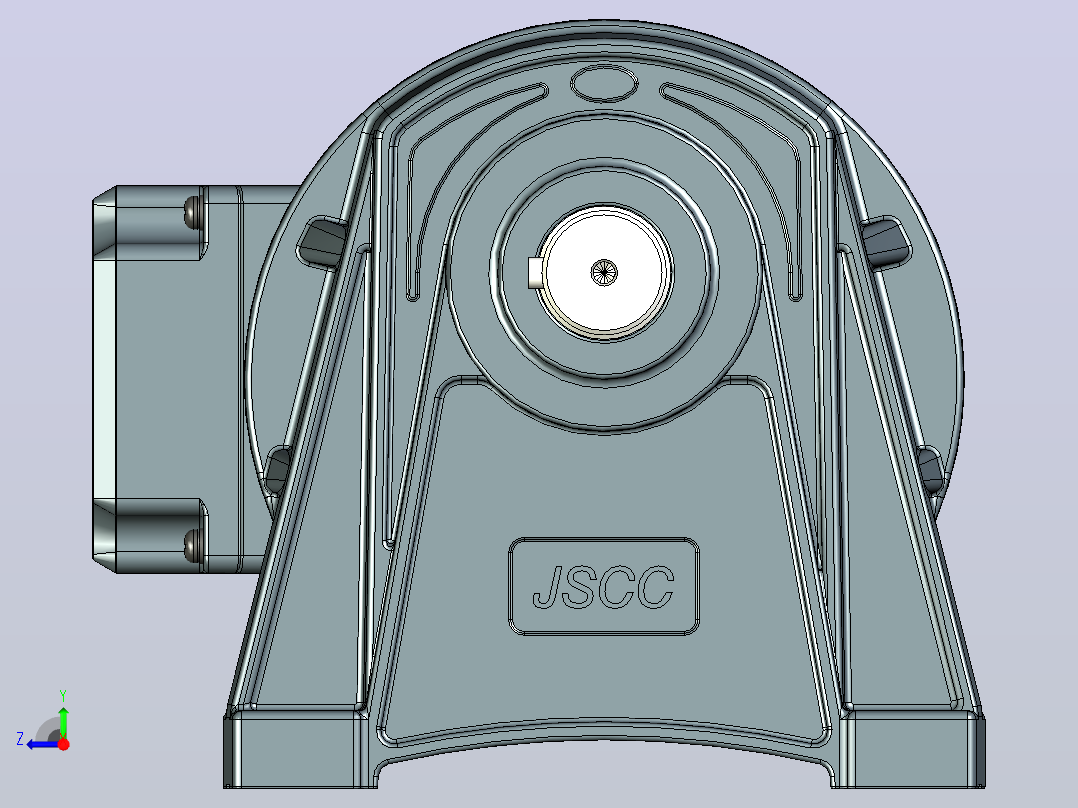 JSCC变频减速电机 f250h03-L右视图