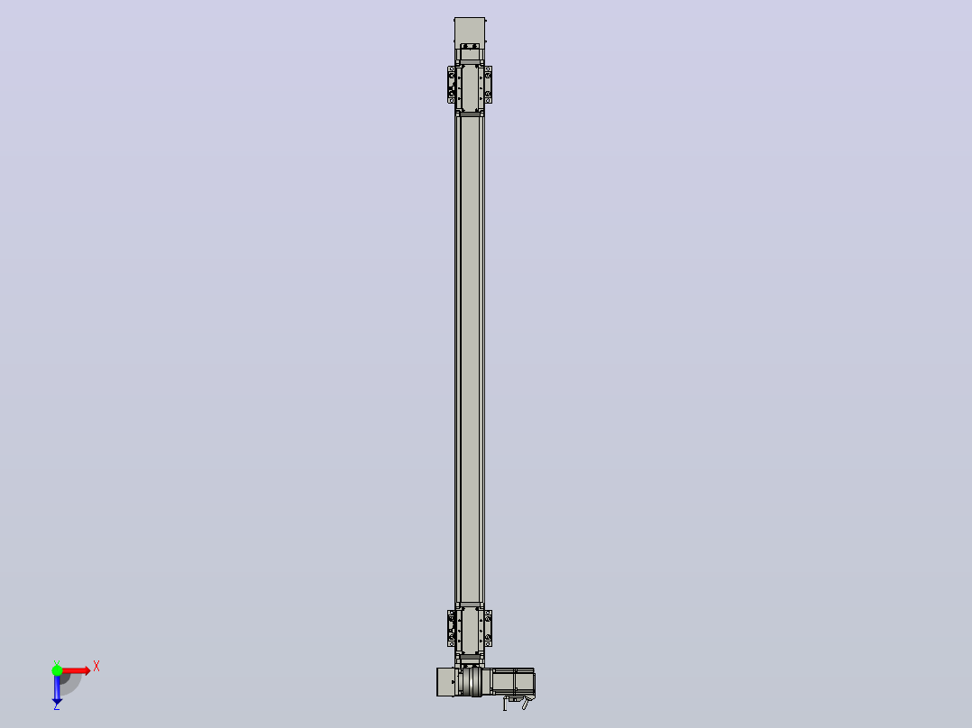 MKB65欧规皮带滑台[MKB65.L120.1200.LU.P40.C3]俯视图